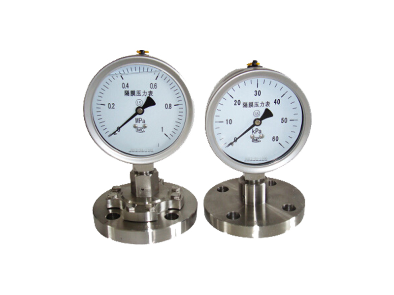 Diaphragm seismic pressure gauge