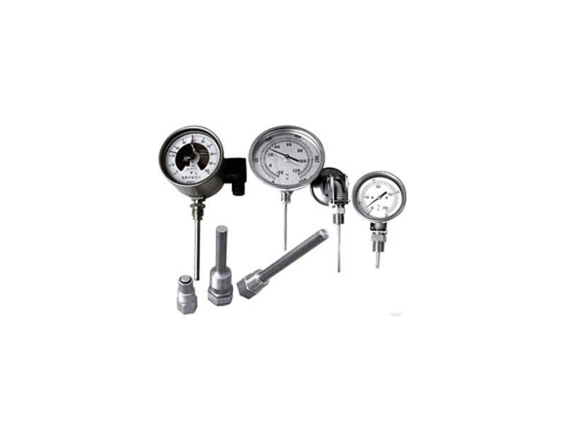 Hot sleeve bimetal thermometer