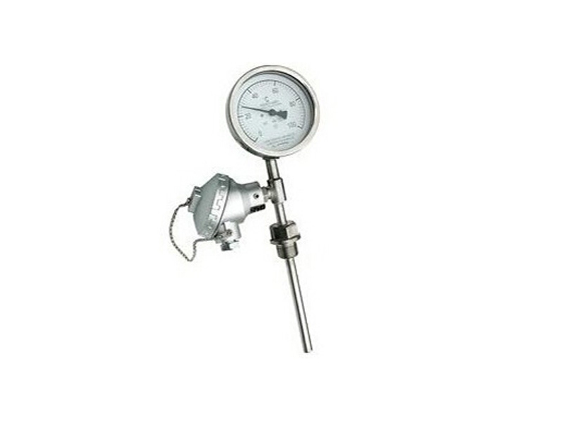 Integrated bimetal thermometer