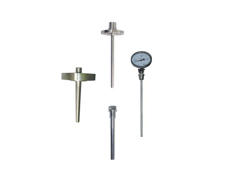 Hot sleeve bimetal thermometer